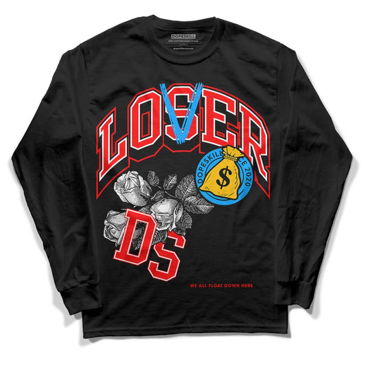 Fruity Pebbles Dunks DopeSkill Long Sleeve T-Shirt Loser Lover Graphic - Black