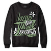 Jordan 4 Retro “Seafoam”  DopeSkill Sweatshirt LOVE Graphic Streetwear  - Black 