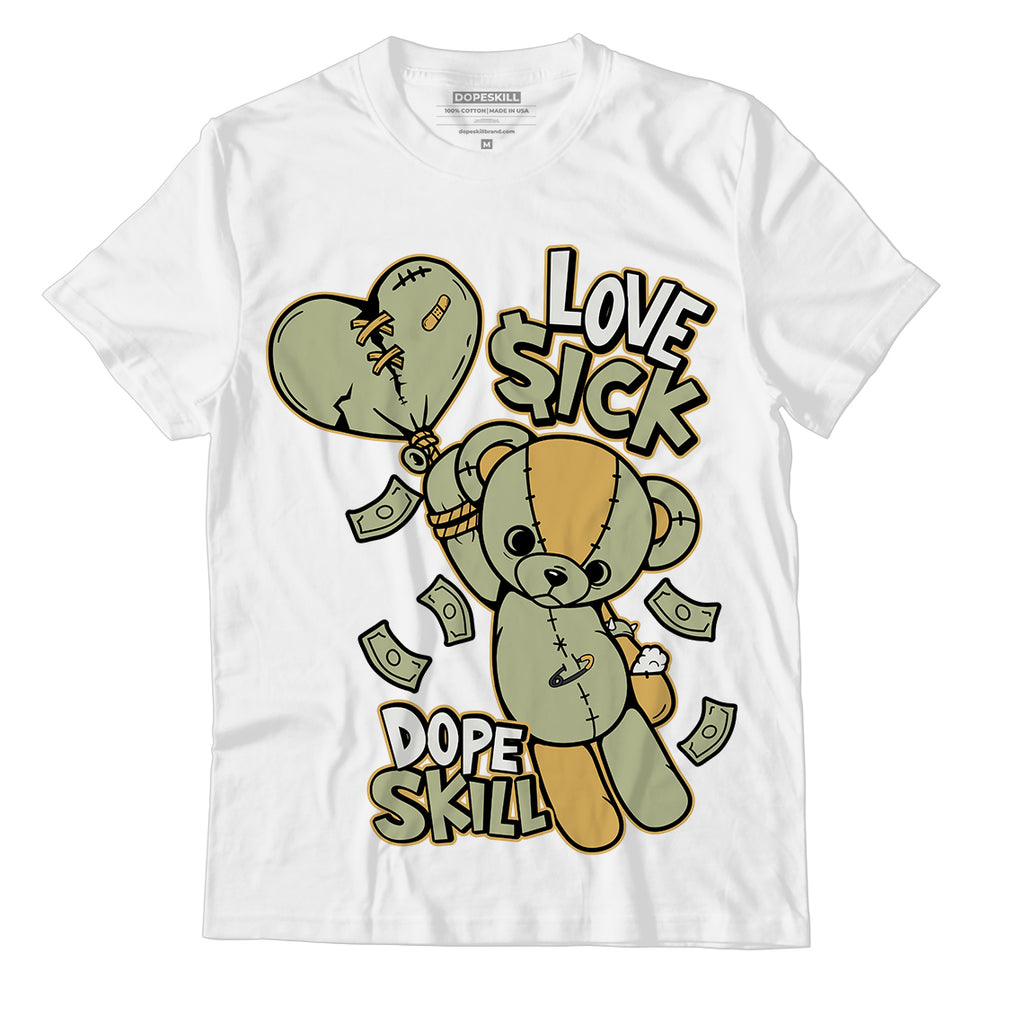 Jordan 5 Jade Horizon DopeSkill T-Shirt Love Sick Graphic - White 