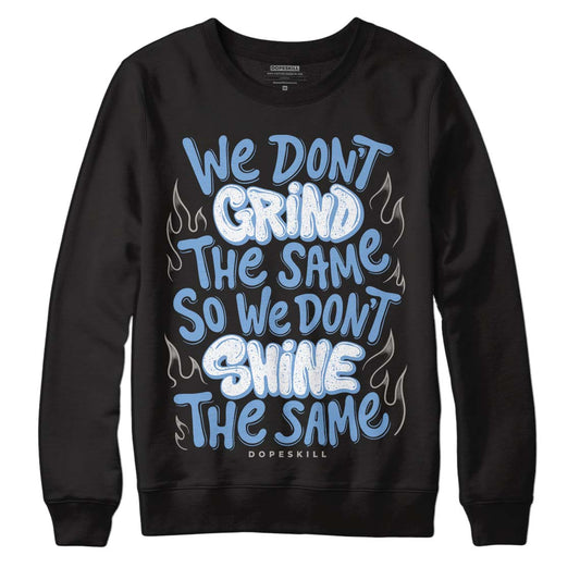 Jordan 5 Retro University Blue DopeSkill Sweatshirt Grind Shine Graphic Streetwear - Black 