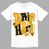 Taxi Yellow Toe 1s DopeSkill T-Shirt Drip Too Hard Graphic - White