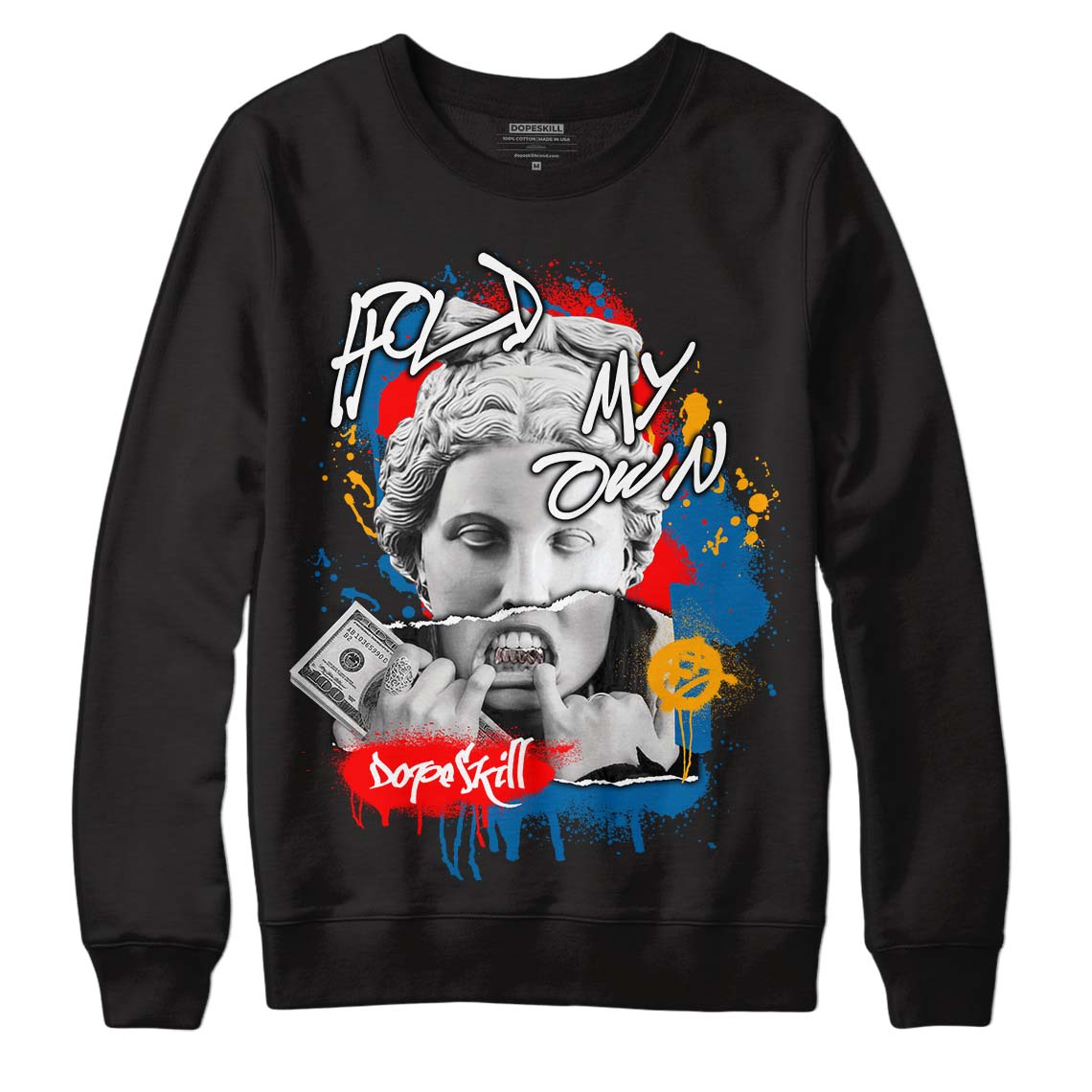 Messy Room 4S DopeSkill Sweatshirt Hold My Own Graphic - Black