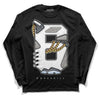 Jordan 6 Retro Cool Grey DopeSkill Long Sleeve T-Shirt Number No.6 Graphic Streetwear - Black