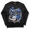 True Blue 1s DopeSkill Long Sleeve T-Shirt ENGINE Tshirt Graphic - Black