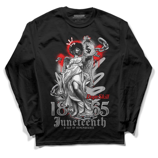 Jordan 5 Retro P51 Camo DopeSkill Long Sleeve T-Shirt Juneteenth Graphic Streetwear - Black 