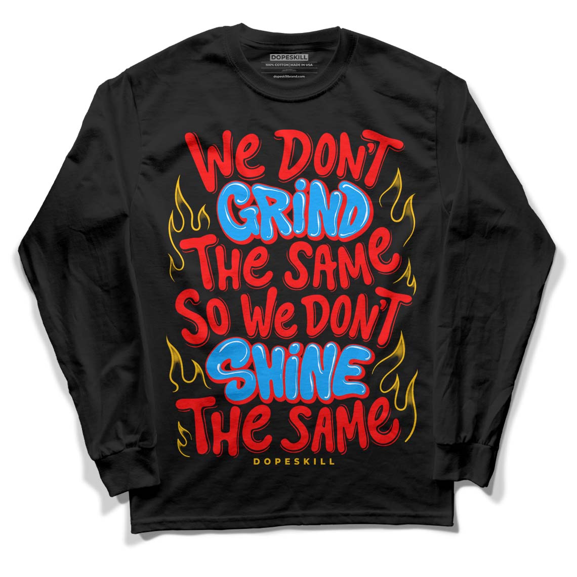 Nike Dunk Low x LeBron James 'Fruity Pebbles DopeSkill Long Sleeve T-Shirt Grind Shine Graphic Streetwear - Black