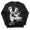 Jordan 1 High 85 Black White DopeSkill Long Sleeve T-Shirt Sneakerhead BEAR Graphic Streetwear - Black 