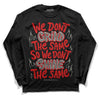 Jordan 3 Fire Red DopeSkill Long Sleeve T-Shirt Grind Shine Graphic Streetwear - Black 