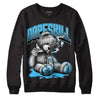 University Blue 13s DopeSkill Sweatshirt Sick Bear Graphic - Black 