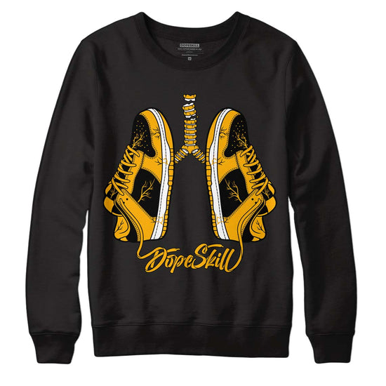 Goldenrod Dunk DopeSkill Sweatshirt Breathe Graphic - Black 