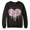 Dunk Low Teddy Bear Pink DopeSkill Sweatshirt Slime Drip Heart Graphic - Black 