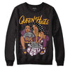 Brotherhood 1s High OG DopeSkill Sweatshirt Queen Of Hustle Graphic - Black 