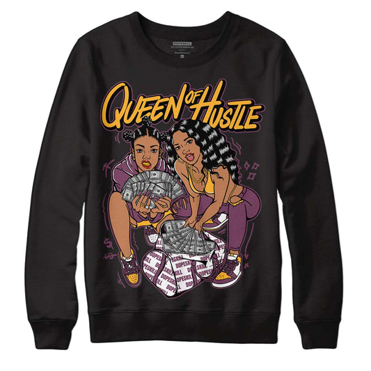 Brotherhood 1s High OG DopeSkill Sweatshirt Queen Of Hustle Graphic - Black 