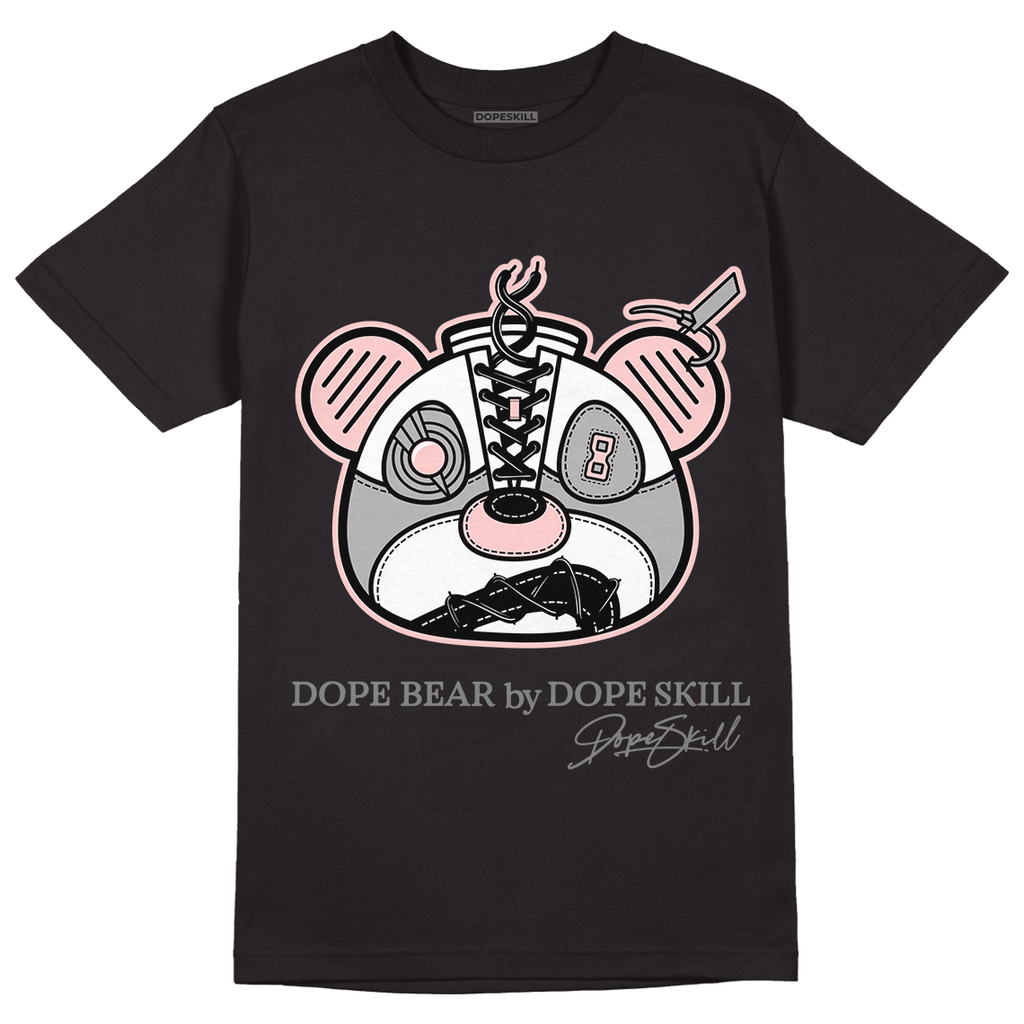 Jordan 1 Retro High OG Stage Haze DopeSkill T-Shirt Sneaker Bear Head Graphic - Black 
