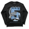 Jordan 5 Retro University Blue DopeSkill Long Sleeve T-Shirt No.5 Graphic Streetwear - Black