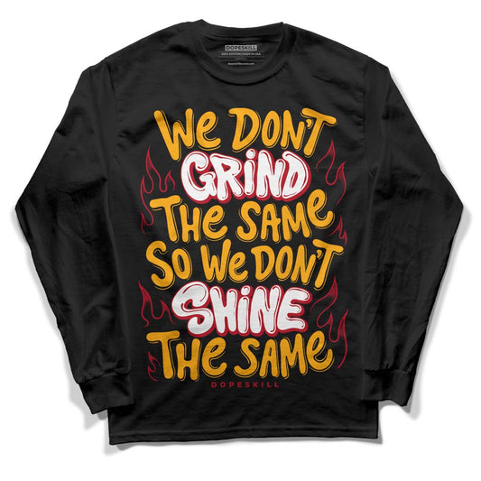 Jordan 7 Retro Cardinal DopeSkill Long Sleeve T-Shirt Grind Shine Graphic Streetwear - Black 