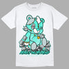 New Emerald 1s DopeSkill T-Shirt MOMM Bear Graphic - White 