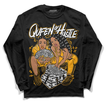 Black Taxi 12s DopeSkill Long Sleeve T-Shirt Queen Of Hustle Graphic - Black 