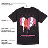 AJ 5 GS Pinksicle DopeSkill T-Shirt Juneteenth Heart Graphic