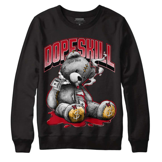 Cardinal 7s DopeSkill Sweatshirt Sick Bear Graphicv - Black