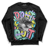 Candy Easter Dunk Low DopeSkill Long Sleeve T-Shirt Don't Quit Graphic - Black 