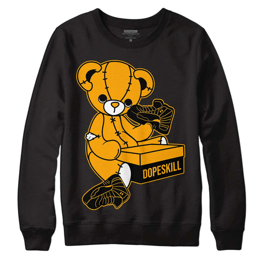 Black Taxi 12s DopeSkill Sweatshirt Sneakerhead BEAR Graphic - Black 