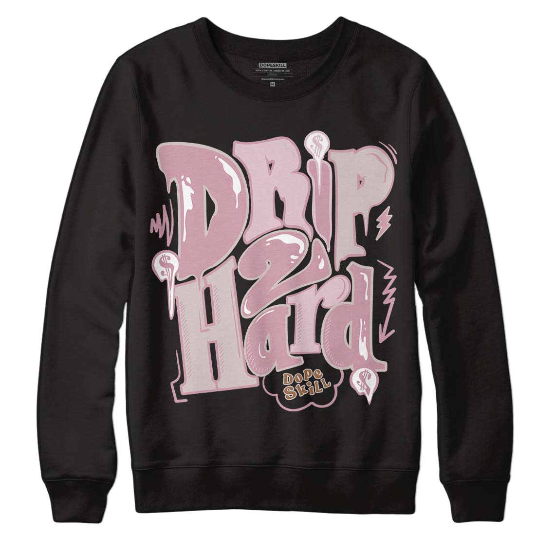 Dunk Low Teddy Bear Pink DopeSkill Sweatshirt Drip Too Hard Graphic - Black 