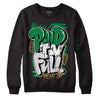 Nike SB x Jordan 4 “Pine Green” DopeSkill Sweatshirt New Paid In Full Graphic Streetwear - Black