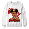 Jordan 6 “Red Oreo” DopeSkill Sweatshirt Black Queen Graphic - White 