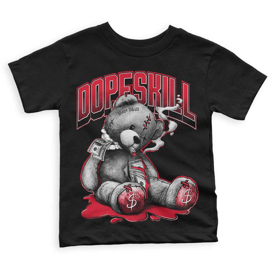 Lost & Found 1s DopeSkill Toddler Kids T-shirt Sick Bear Graphic - Black