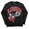 Gym Red 9s DopeSkill Long Sleeve T-Shirt Loser Lover Graphic - Black