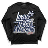 Midnight Navy 4s DopeSkill Long Sleeve T-Shirt LOVE Graphic - Black