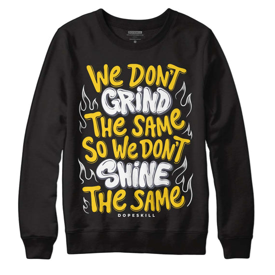 Jordan 4 Lightning DopeSkill Sweatshirt Grind Shine Graphic Streetwear - Black 