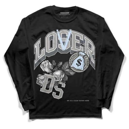 Jordan 6 Retro Cool Grey DopeSkill Long Sleeve T-Shirt Loser Lover Graphic Streetwear - Black