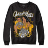 Goldenrod Dunk DopeSkill Sweatshirt Queen Of Hustle Graphic - Black 