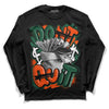 Dunk Low Team Dark Green Orange DopeSkill Long Sleeve T-Shirt Don't Quit Graphic - Black