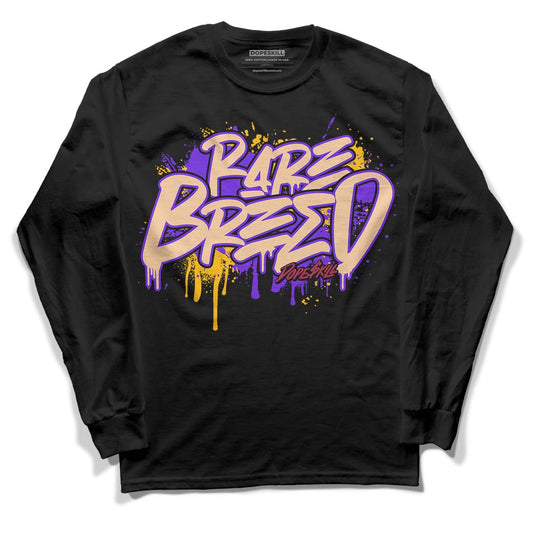 Afrobeats 7s SE DopeSkill Long Sleeve T-Shirt Rare Breed Graphic - Black