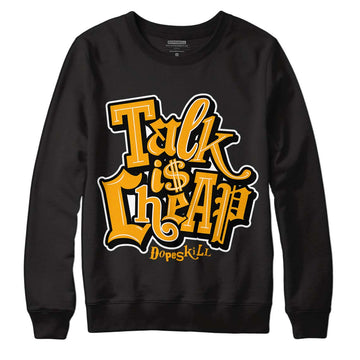 Black Taxi 12s DopeSkill Sweatshirt Talk Is Chip Graphic - Black