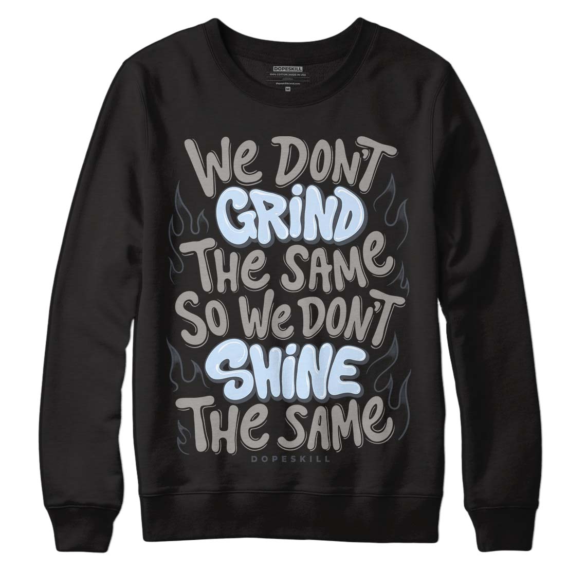 Jordan 6 Retro Cool Grey DopeSkill Sweatshirt Grind Shine Graphic Streetwear - Black 