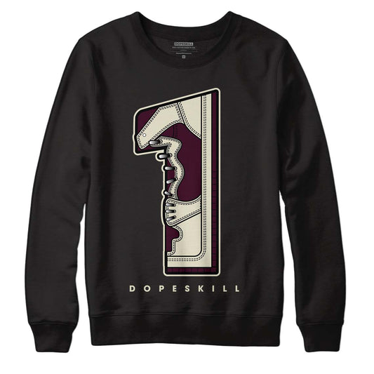 Dunk Low Night Maroon and Medium Soft Pink DopeSkill Sweatshirt No.1 Graphic Streetwear - Black 