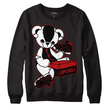 Jordan 13 Retro Playoffs DopeSkill Sweatshirt Sneakerhead BEAR Graphic Streetwear - Black