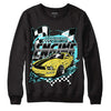 Aqua 5s DopeSkill Sweatshirt ENGINE Tshirt Graphic - Black