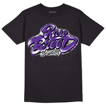 Court Purple 13s DopeSkill T-Shirt Rare Breed Type Graphic - Black