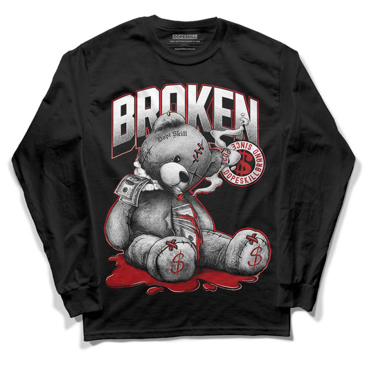 Jordan 13 Retro Playoffs DopeSkill Long Sleeve T-Shirt Sick Bear Graphic Streetwear - Black