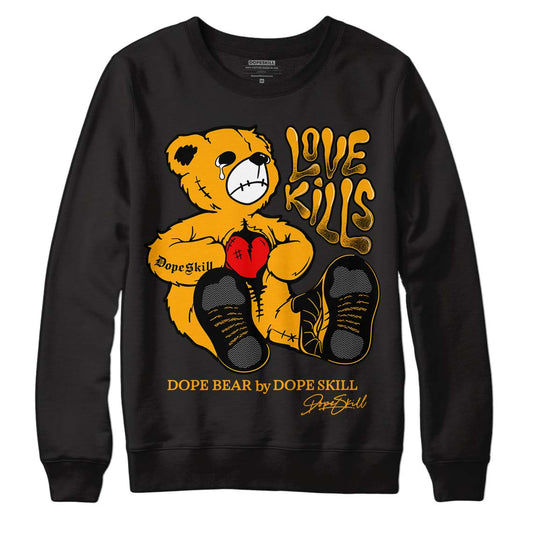Black Taxi 12s DopeSkill Sweatshirt Love Kills Graphic - Black 