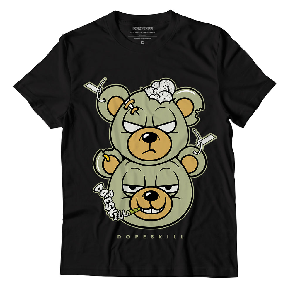 Jordan 5 Jade Horizon DopeSkill T-Shirt New Double Bear Graphic - Black 