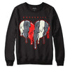 Jordan 3 Retro White Cement Reimagined DopeSkill Sweatshirt Slime Drip Heart Graphic Streetwear - Black