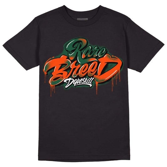 Dunk Low Team Dark Green Orange DopeSkill T-Shirt Rare Breed Type Graphic - Black