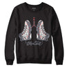 Fire Red 9s DopeSkill Sweatshirt Breathe Graphic - Black 