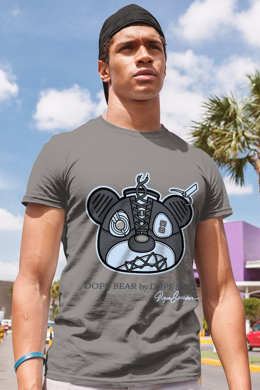 AJ 11 Cool Grey DopeSkill Grey T-shirt Sneaker Bear Head Graphic